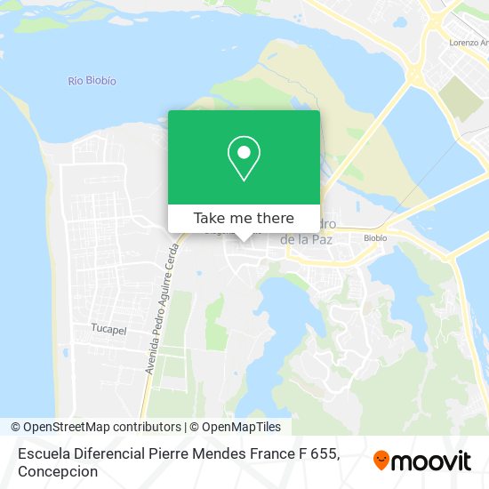 Escuela Diferencial Pierre Mendes France F 655 map