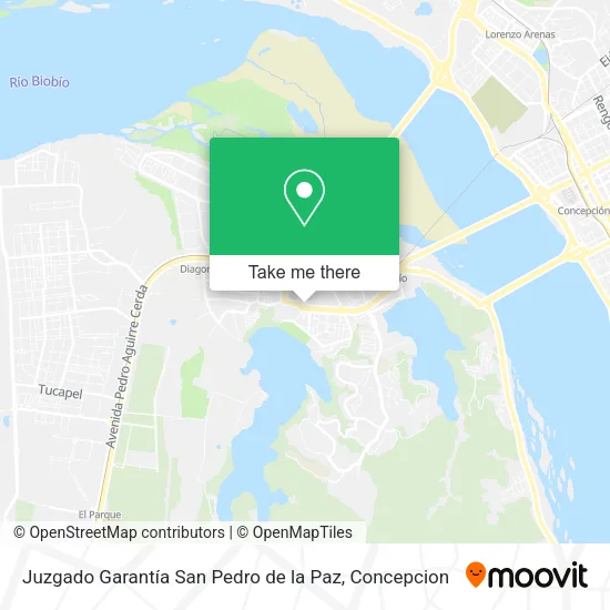 Juzgado Garantía San Pedro de la Paz map