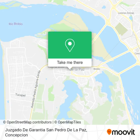Mapa de Juzgado De Garantia San Pedro De La Paz