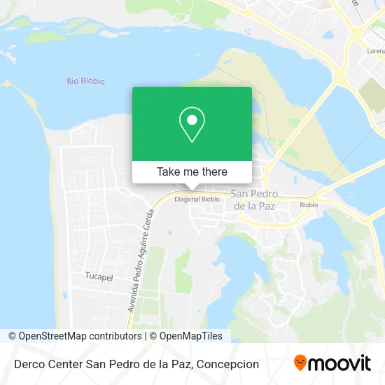 Mapa de Derco Center San Pedro de la Paz