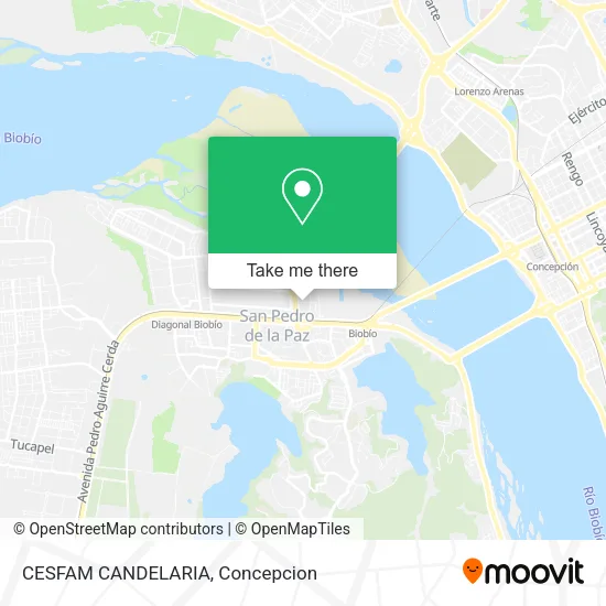 Mapa de CESFAM CANDELARIA