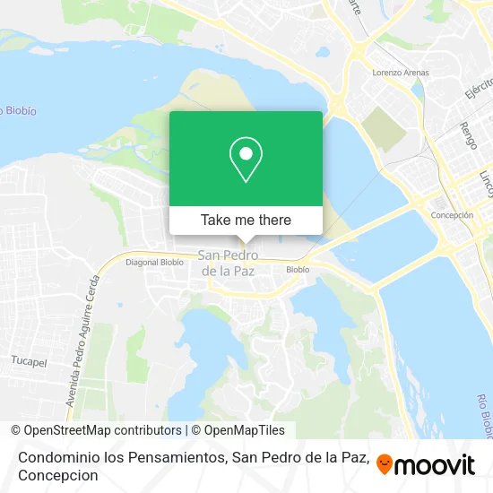 Mapa de Condominio los Pensamientos, San Pedro de la Paz