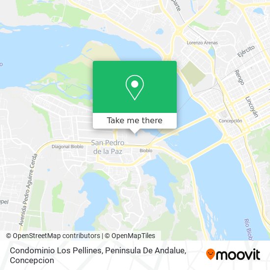 Condominio Los Pellines, Peninsula De Andalue map