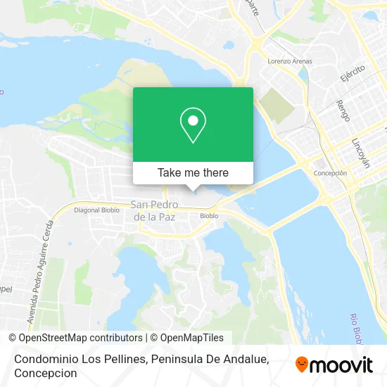 Mapa de Condominio Los Pellines, Peninsula De Andalue