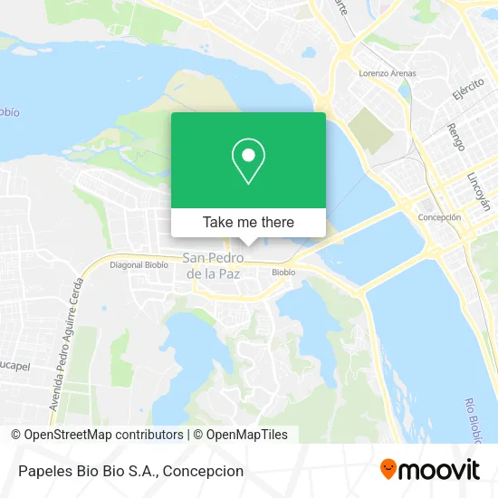 Mapa de Papeles Bio Bio S.A.