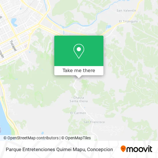 Mapa de Parque Entretenciones Quimei Mapu