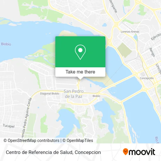 Mapa de Centro de Referencia de Salud