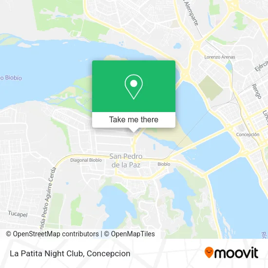 La Patita Night Club map