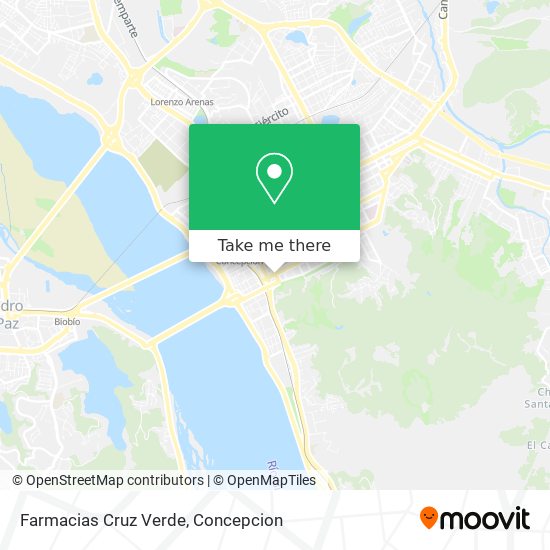 Farmacias Cruz Verde map