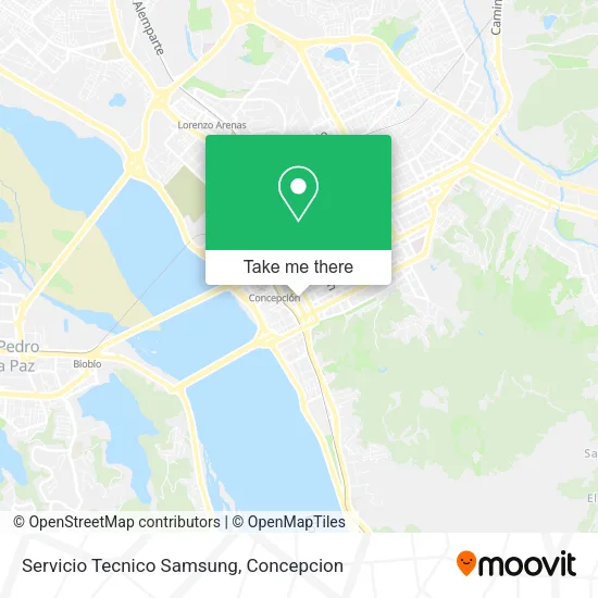 Mapa de Servicio Tecnico Samsung