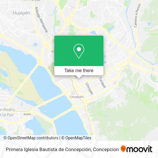 Mapa de Primera Iglesia Bautista de Concepción