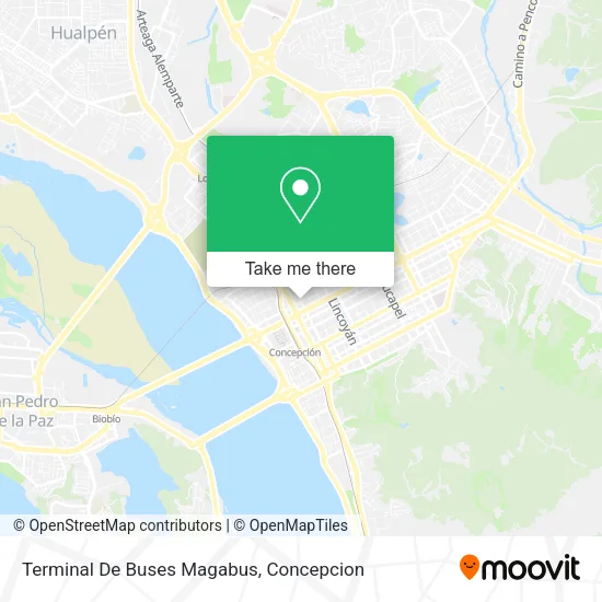 Mapa de Terminal De Buses Magabus