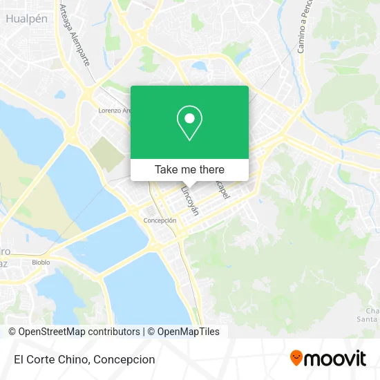 El Corte Chino map