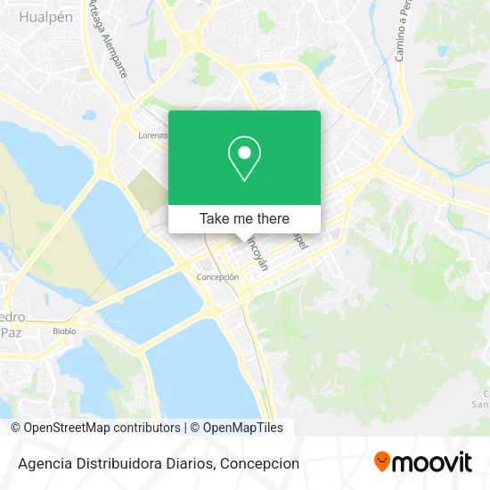Mapa de Agencia Distribuidora Diarios