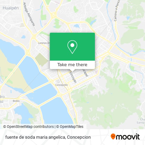 Mapa de fuente de soda maria angelica