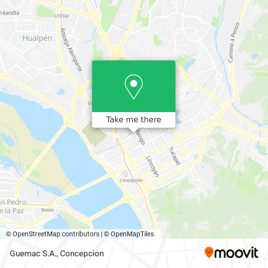 Guemac S.A. map
