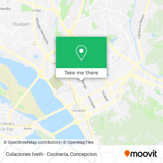 Mapa de Colaciones Iveth - Cocinería