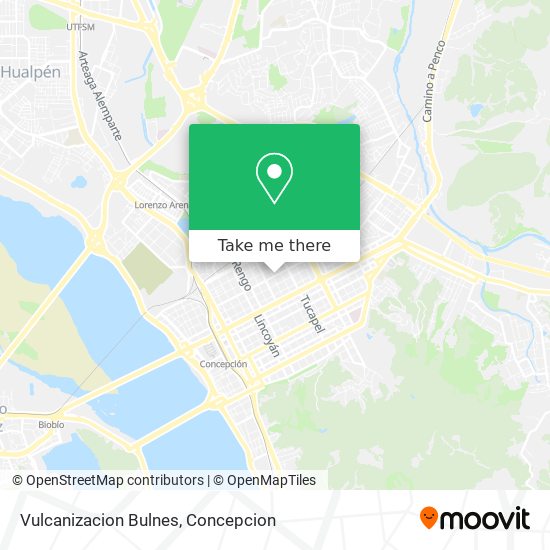 Mapa de Vulcanizacion Bulnes