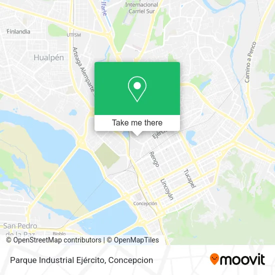 Mapa de Parque Industrial Ejército