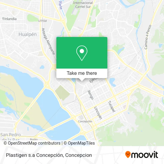 Mapa de Plastigen s.a Concepción