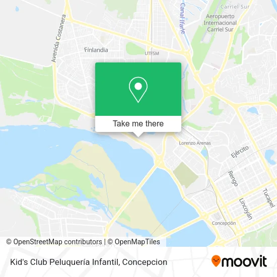 Mapa de Kid's Club Peluquería Infantil