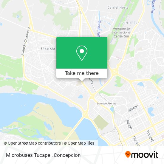 Microbuses Tucapel map