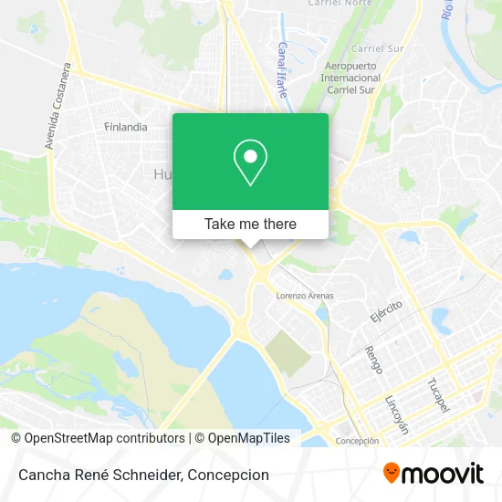 Mapa de Cancha René Schneider