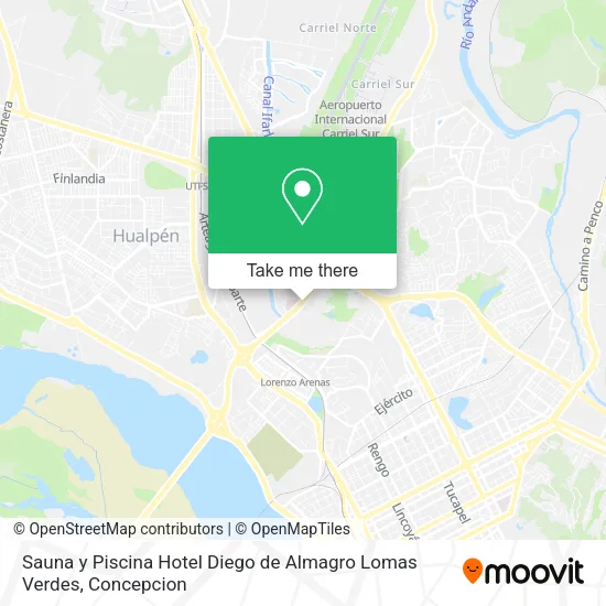 Sauna y Piscina Hotel Diego de Almagro Lomas Verdes map