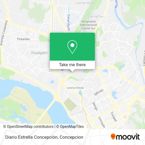 Mapa de Diario Estrella Concepción