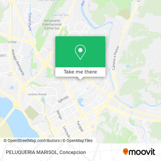 Mapa de PELUQUERIA MARISOL