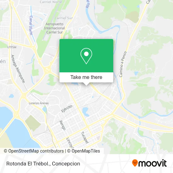 Mapa de Rotonda El Trébol.