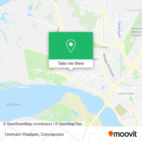 Mapa de Unimarc Hualpen