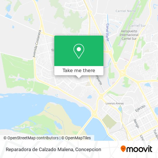 Reparadora de Calzado Malena map