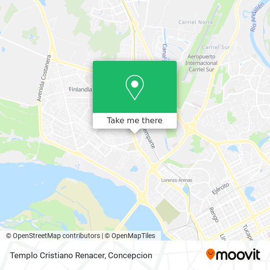 Mapa de Templo Cristiano Renacer