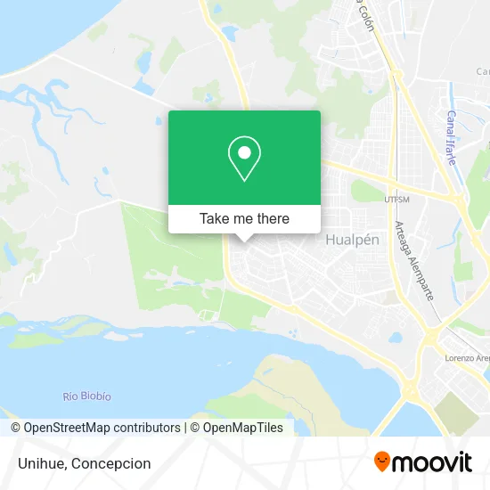 Mapa de Unihue