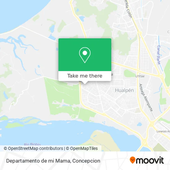 Departamento de mi Mama map