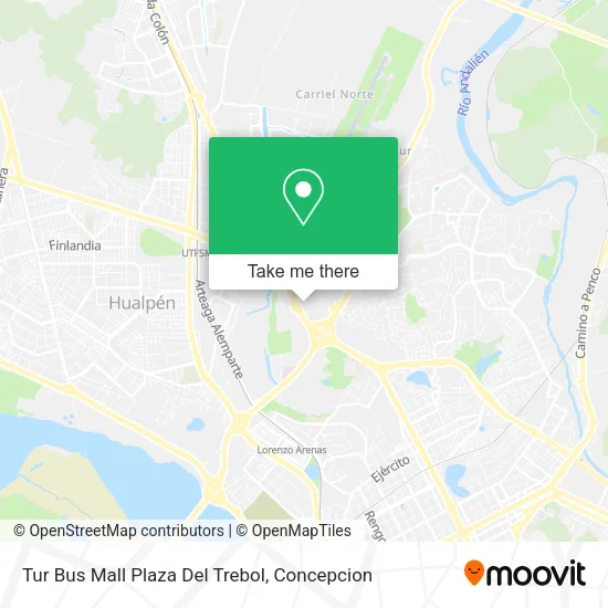 Mapa de Tur Bus Mall Plaza Del Trebol
