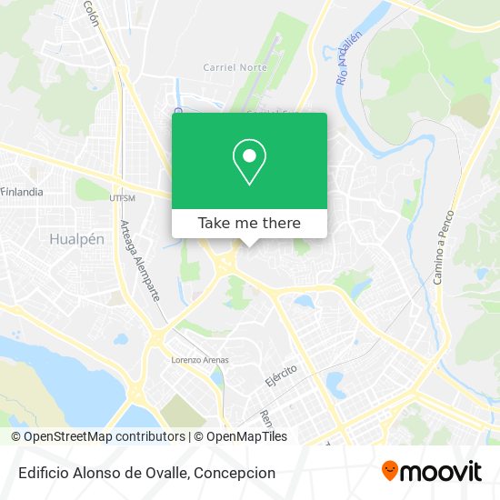 Edificio Alonso de Ovalle map