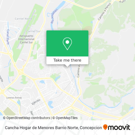 Cancha Hogar de Menores Barrio Norte map