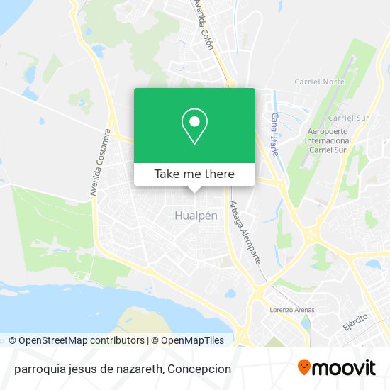 parroquia jesus de nazareth map