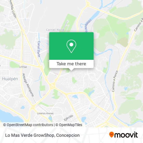 Lo Mas Verde GrowShop map