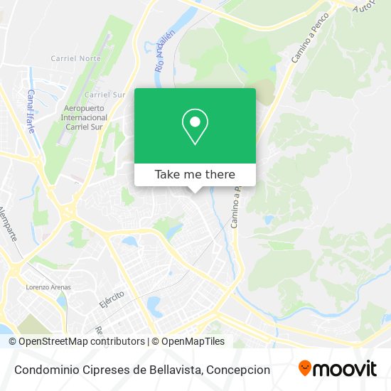 Mapa de Condominio Cipreses de Bellavista