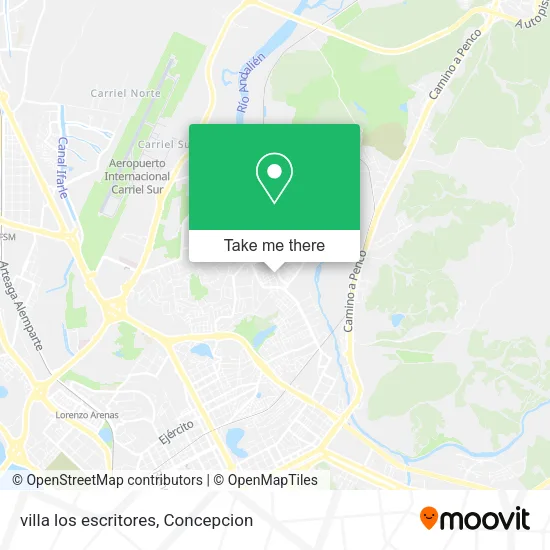 villa los escritores map