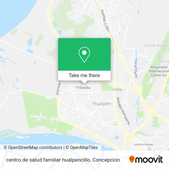centro de salud familiar hualpencillo map