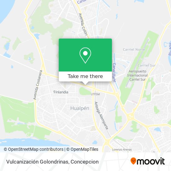 Vulcanización Golondrinas map