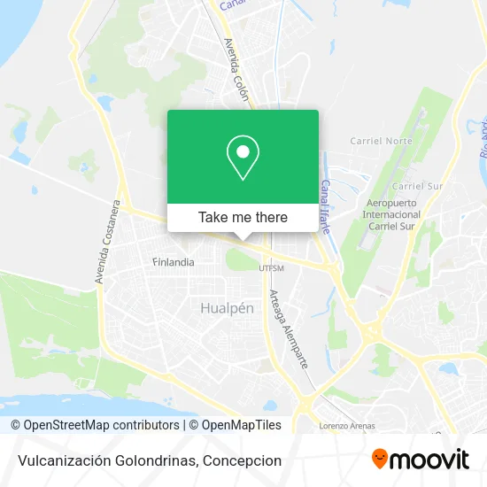 Mapa de Vulcanización Golondrinas