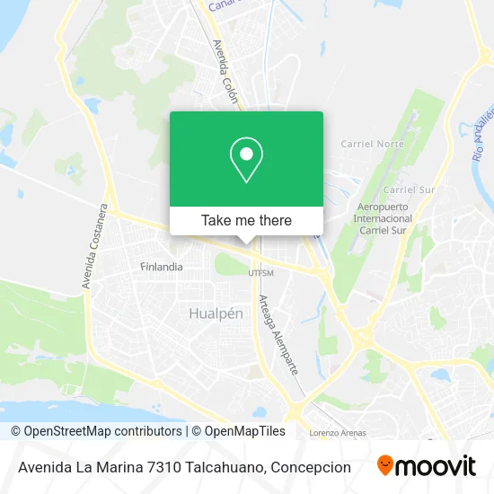 Mapa de Avenida La Marina 7310 Talcahuano
