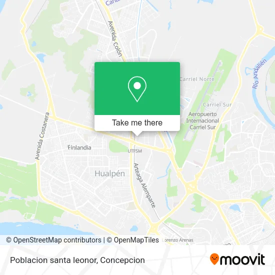 Mapa de Poblacion santa leonor