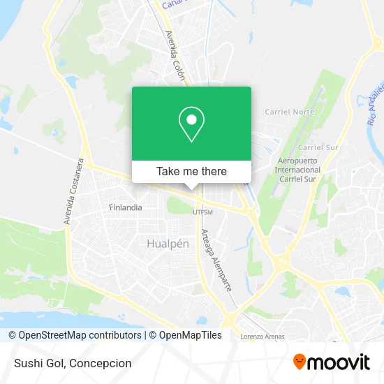 Mapa de Sushi Gol