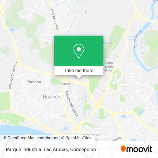 Mapa de Parque industrial Las Arucas